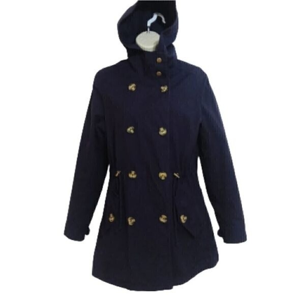 G.H. Bass & Co. Jackets & Blazers - GH Bass & Co Navy Hooded Utility Jacket Small
